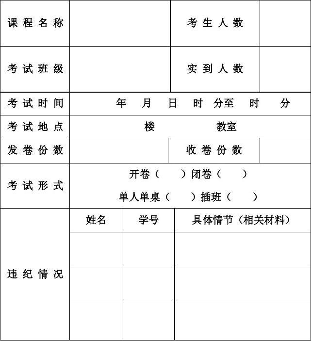 便捷与严谨结合的监考试卷模板下载手册，免费资源大放送