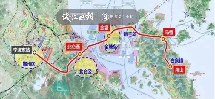 甬舟铁路最新路线图详解